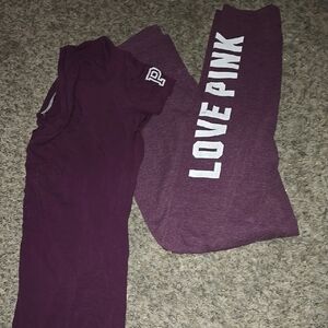 Love Pink Purple Lounge Set